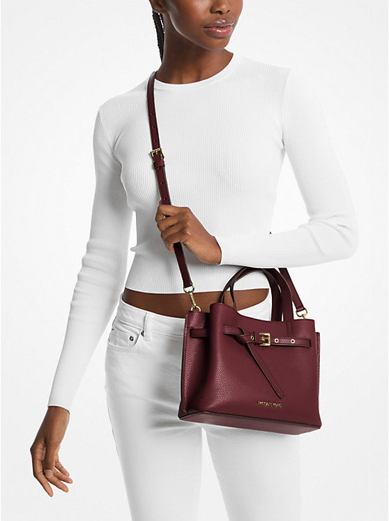 Michael Kors Emilia Small Pebbled Leather Satchel