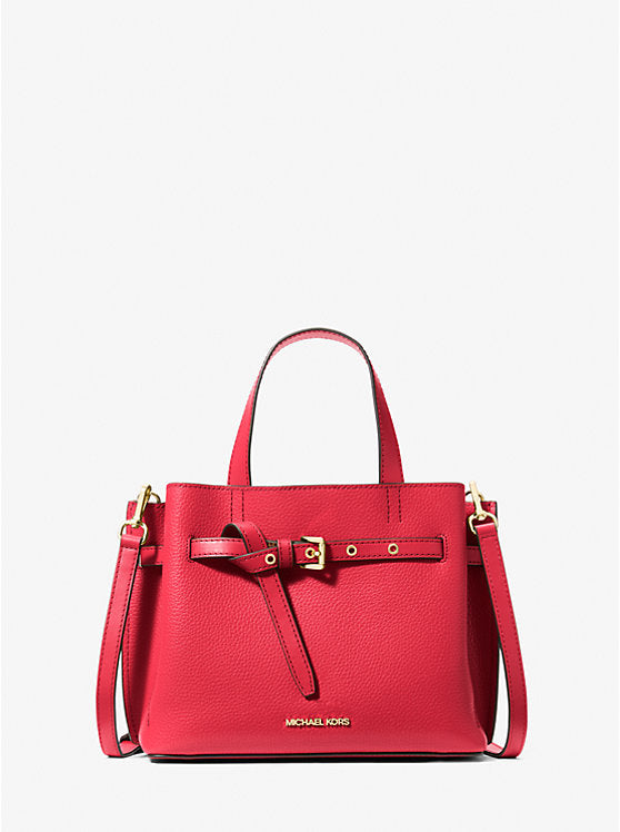 Michael Kors Emilia Small Pebbled Leather Satchel