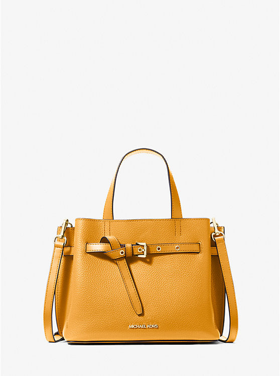 Michael Kors Emilia Small Pebbled Leather Satchel