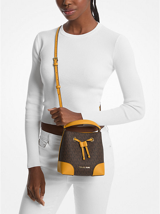 Michael Kors Mercer Small Logo Bucket Bag