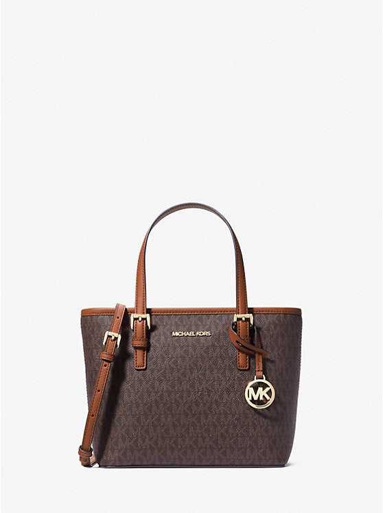 Michael Kors Jet Set Travel Extra-Small Logo Top-Zip Tote Bag – Luxury Brands