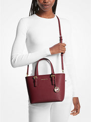 Michael Kors Jet Set Travel Extra-Small Saffiano Leather Top-Zip Tote Bag