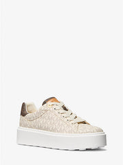 Michael Kors Romey Two-Tone Logo Vanilla Platform Sneaker