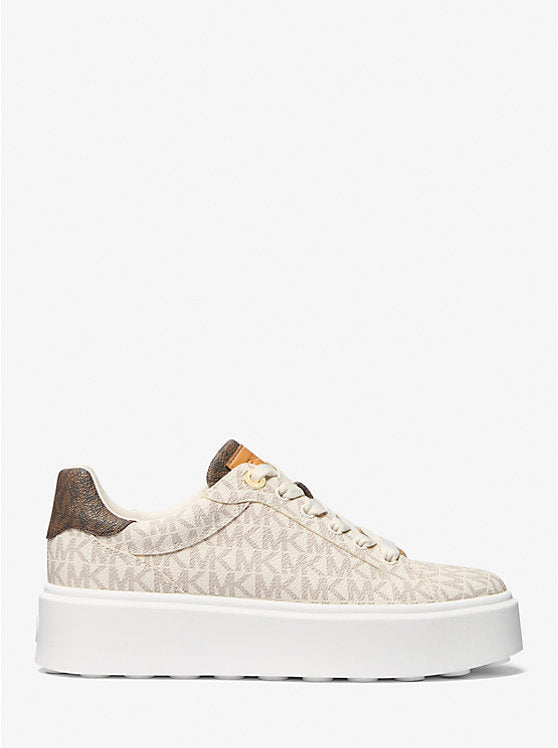 Michael Kors Romey Two-Tone Logo Vanilla Platform Sneaker