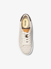 Michael Kors Romey Two-Tone Logo Vanilla Platform Sneaker