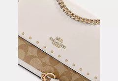 Coach Klare Crossbody Bag In Signature Canvas With Rivets